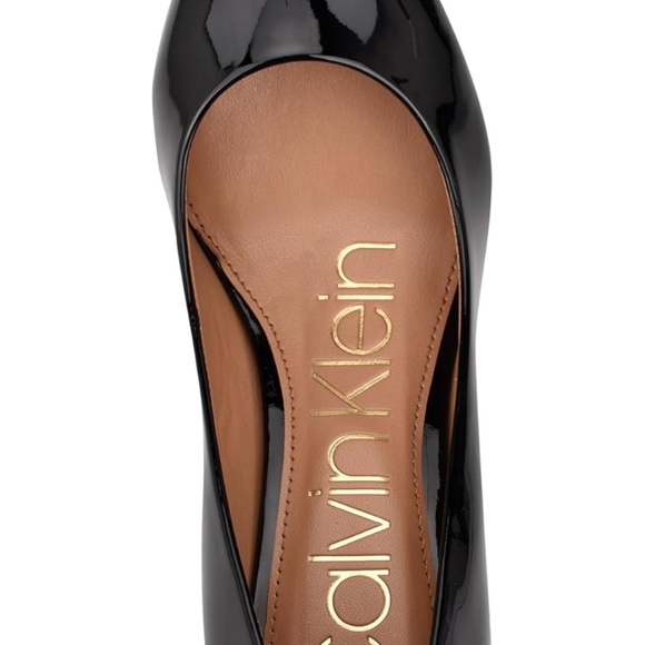 Calvin Klein Black Patent Leather Heels - Picture 2 of 6